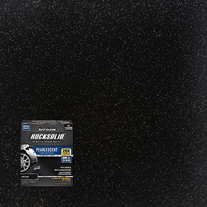 Rust-Oleum RockSolid Pearlescent Pearl Black Floor Coating - color: Pearl Black