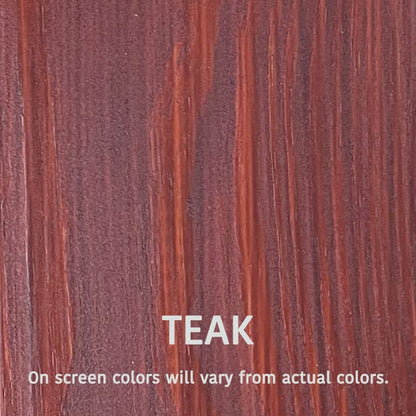 Wood RX Original Formula, Longest Lasting Wood Stain & Sealer, Semi-Transparent 610 Series (1gal. Teak) - color: 1gal. Teak