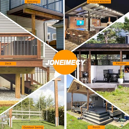 6Pcs 30° Lean Pergola Kit 4x43-Way Slanted Pergola Roof Bracket,Post Base-Angled 4x4 Wood Post Bracket DIY Gazebo Brackets-Hardware Kit for Outdoor Wood Beam Post Sunroom Carport Cabin.